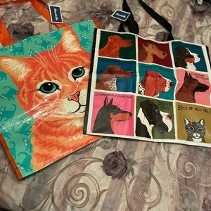 Large shopping bag (2) NWT cat / dog and cat boss